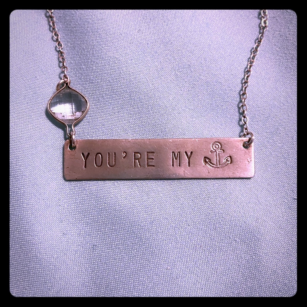"you're my anchor" necklace
